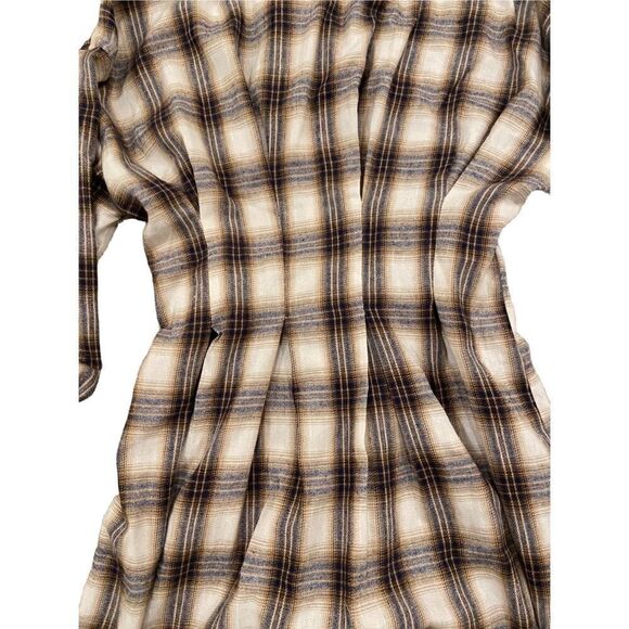 Plaid Long Sleeve fitted dress Women’s Medium Size 6 - Picture 4 of 5